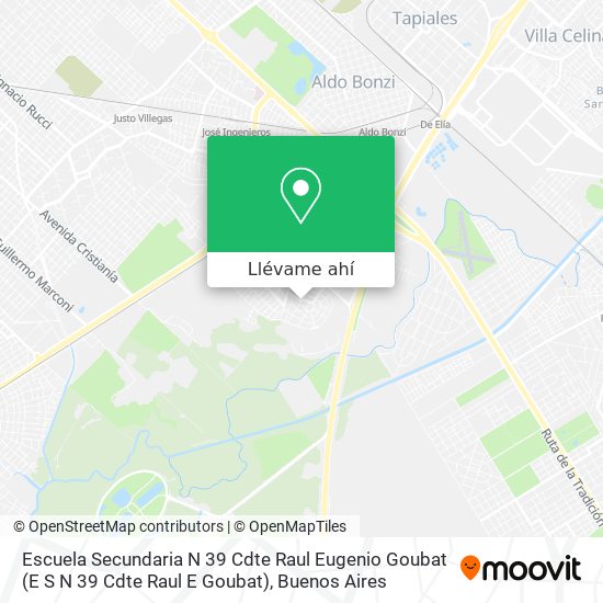 Mapa de Escuela Secundaria N 39 Cdte Raul Eugenio Goubat (E S N 39 Cdte Raul E Goubat)