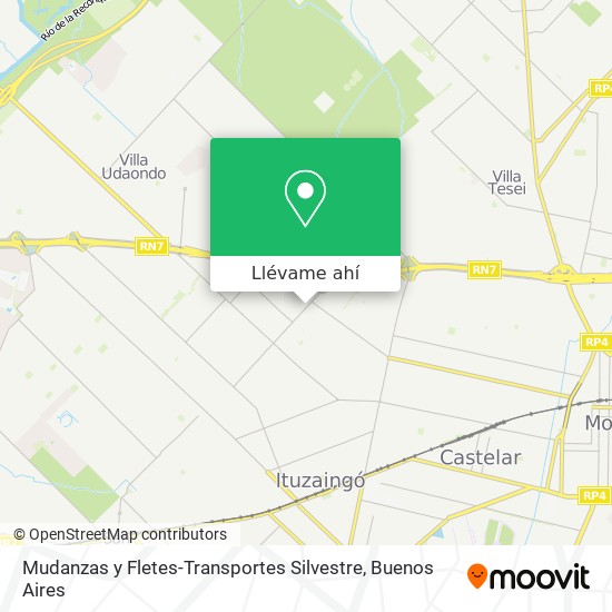 Mapa de Mudanzas y Fletes-Transportes Silvestre