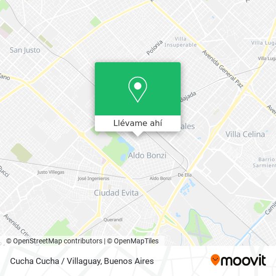 Mapa de Cucha Cucha / Villaguay