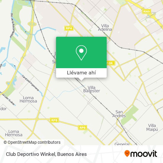 Mapa de Club Deportivo Winkel