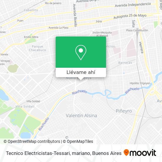 Mapa de Tecnico Electricistas-Tessari, mariano