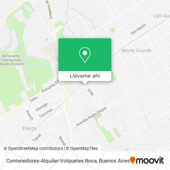 Mapa de Contenedores-Alquiler-Volquetes Roca