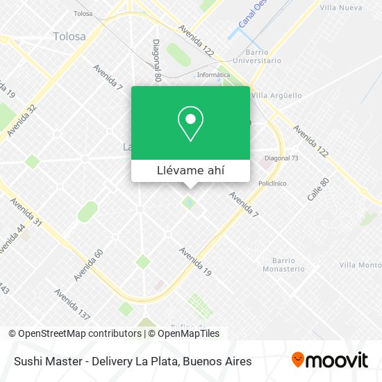 Mapa de Sushi Master - Delivery La Plata