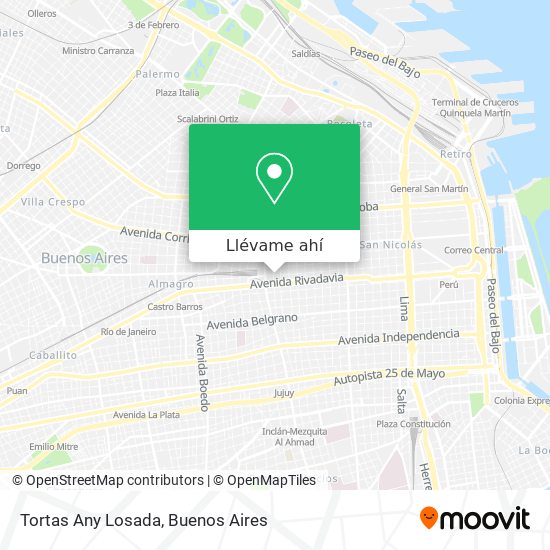 Mapa de Tortas Any Losada