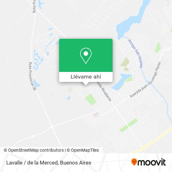 Mapa de Lavalle / de la Merced