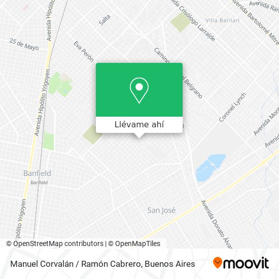 Mapa de Manuel Corvalán / Ramón Cabrero