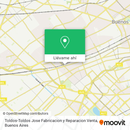 Mapa de Toldos-Toldos Jose Fabricacion y Reparacion Venta