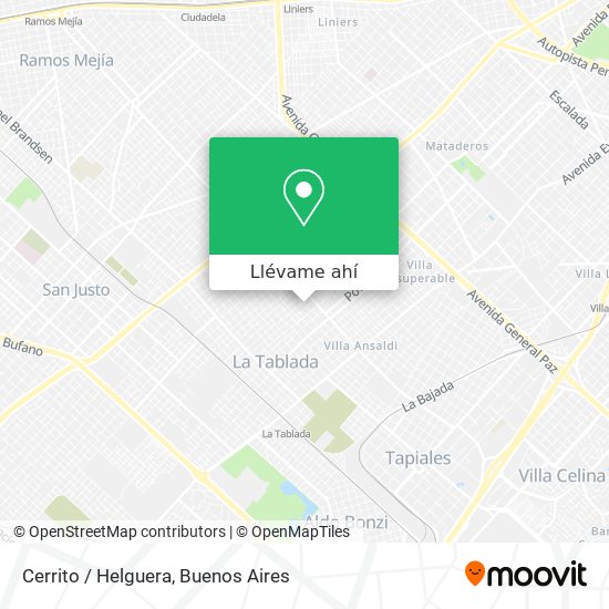 Mapa de Cerrito / Helguera