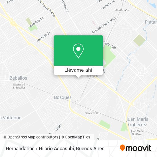 Mapa de Hernandarias / Hilario Ascasubi