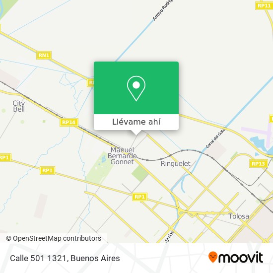 Mapa de Calle 501 1321