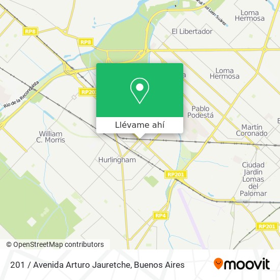 Mapa de 201 / Avenida Arturo Jauretche