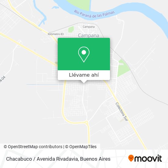 Mapa de Chacabuco / Avenida Rivadavia