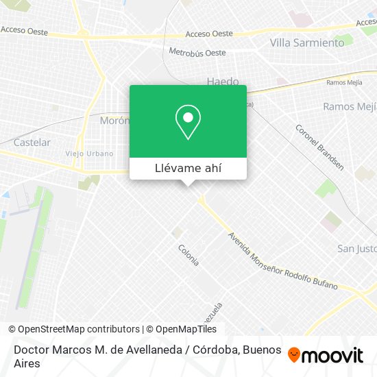 Mapa de Doctor Marcos M. de Avellaneda / Córdoba