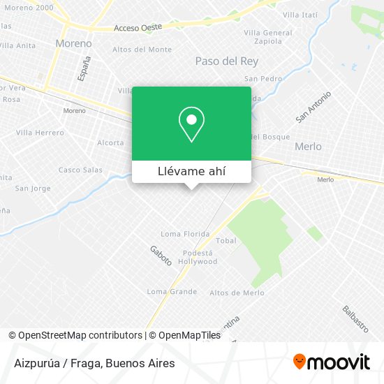 Mapa de Aizpurúa / Fraga