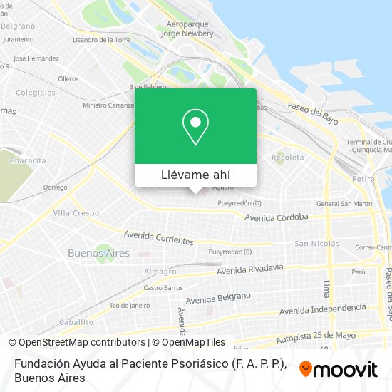 Mapa de Fundación Ayuda al Paciente Psoriásico (F. A. P. P.)