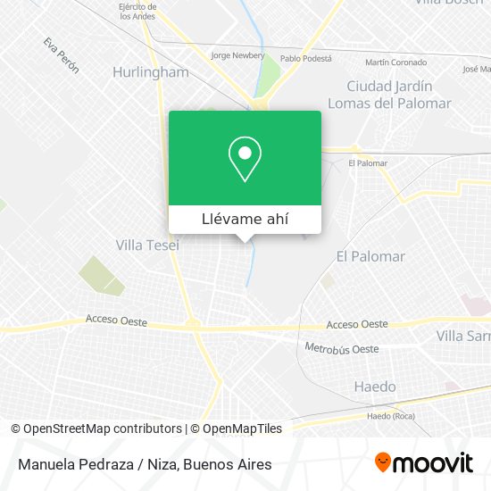 Mapa de Manuela Pedraza / Niza