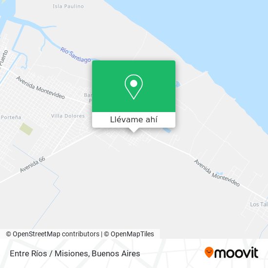 Mapa de Entre Ríos / Misiones