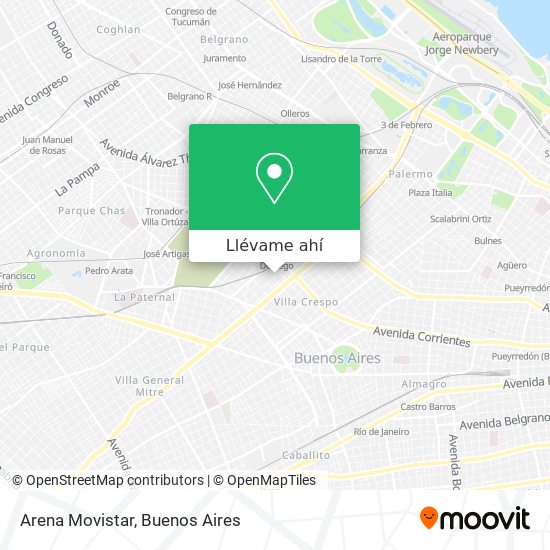 Mapa de Arena Movistar