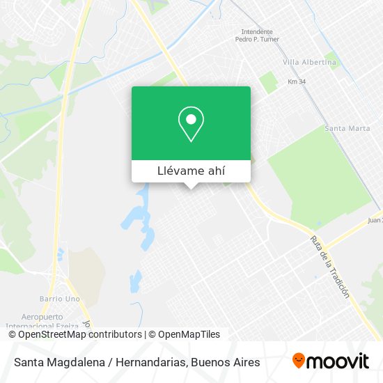 Mapa de Santa Magdalena / Hernandarias