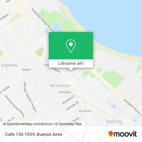 Mapa de Calle 156 1039