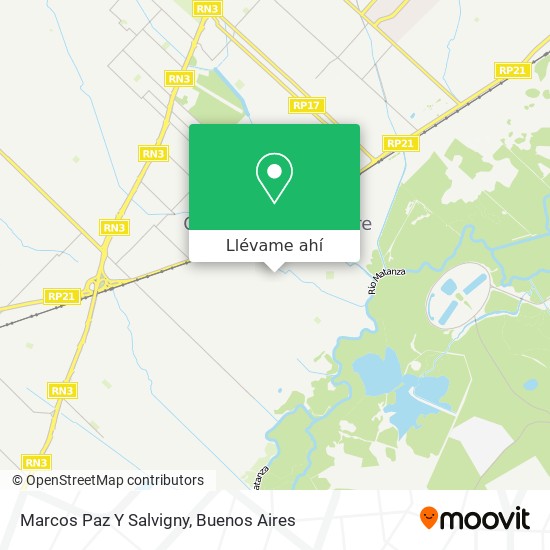 Mapa de Marcos Paz Y Salvigny