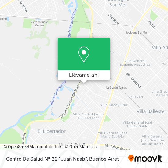 Mapa de Centro De Salud Nº 22 “Juan Naab”