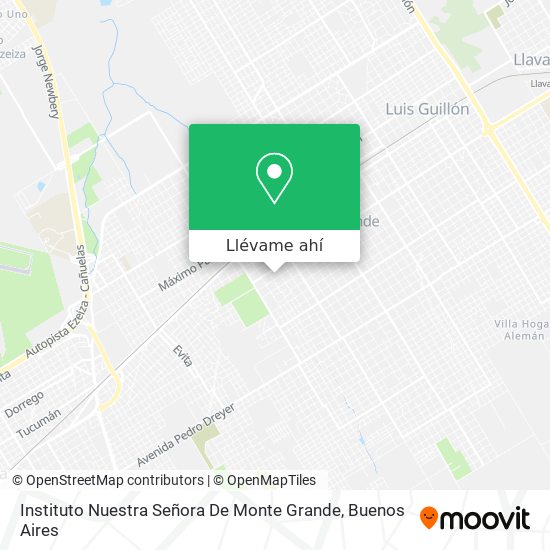 Mapa de Instituto Nuestra Señora De Monte Grande