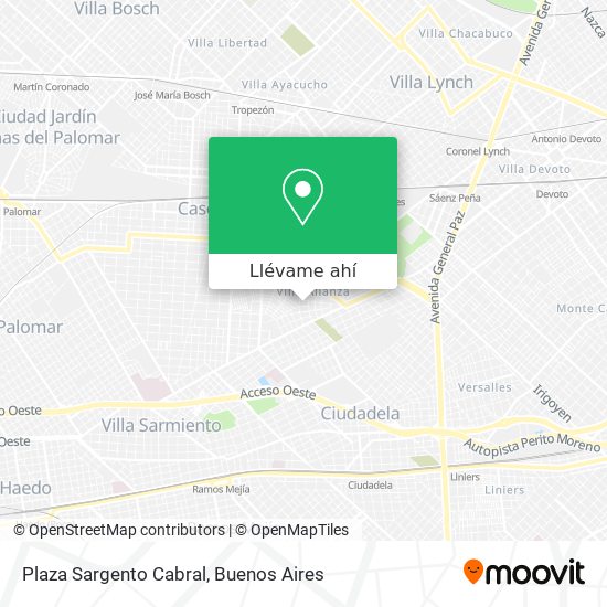 Mapa de Plaza Sargento Cabral