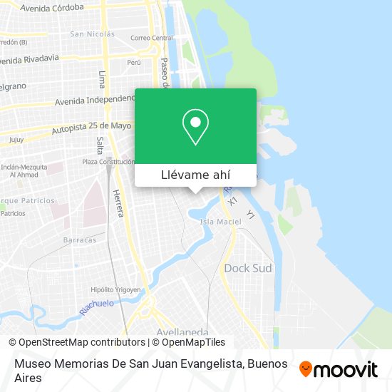 Mapa de Museo Memorias De San Juan Evangelista