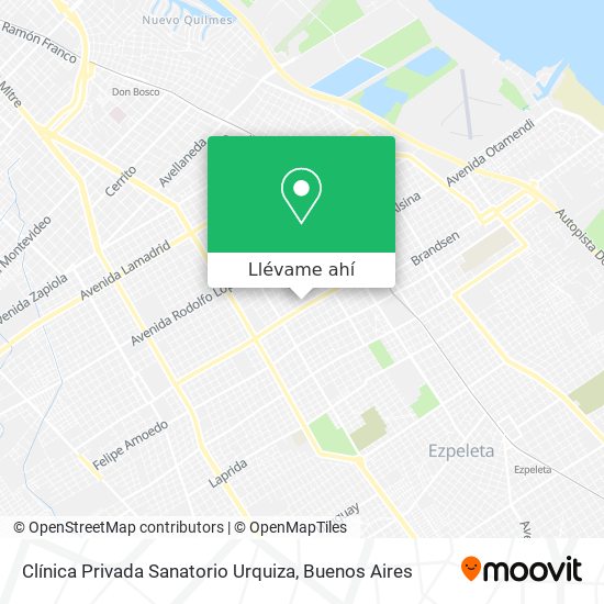 Mapa de Clínica Privada Sanatorio Urquiza