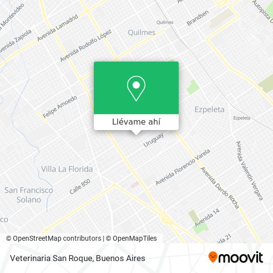 Mapa de Veterinaria San Roque