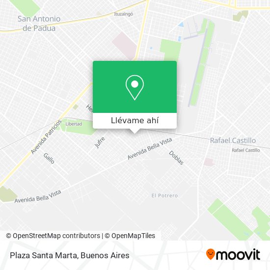 Mapa de Plaza Santa Marta