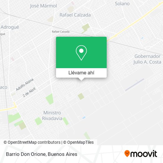 Mapa de Barrio Don Orione