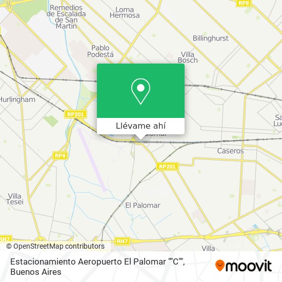 Mapa de Estacionamiento Aeropuerto El Palomar ""C""