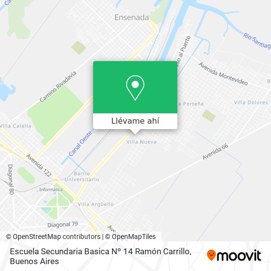 Mapa de Escuela Secundaria Basica Nº 14 Ramón Carrillo