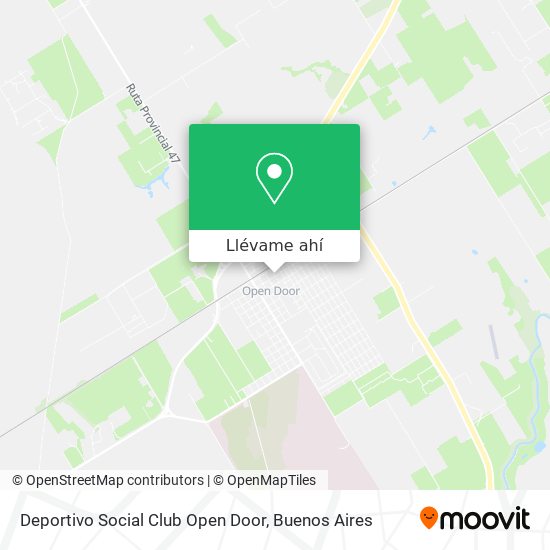 Mapa de Deportivo Social Club Open Door