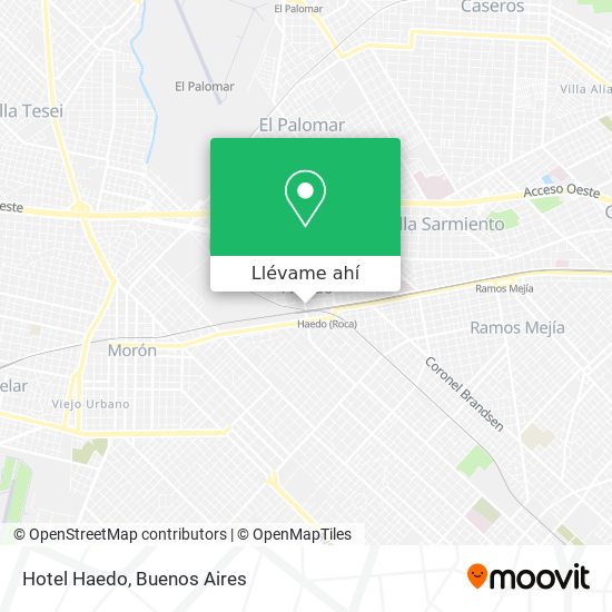 Mapa de Hotel Haedo