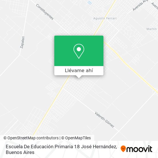 Mapa de Escuela De Educación Primaria 18 José Hernández