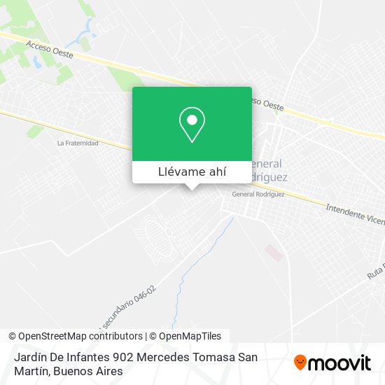 Mapa de Jardín De Infantes 902 Mercedes Tomasa San Martín