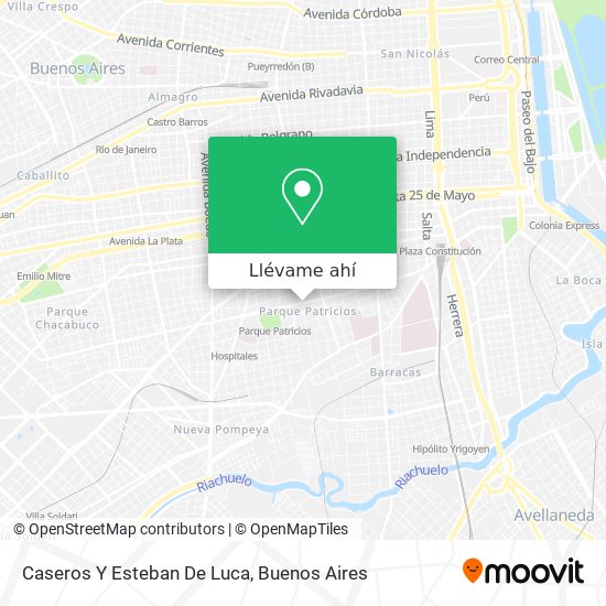 Mapa de Caseros Y Esteban De Luca