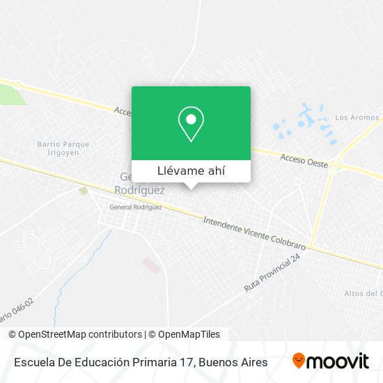 Mapa de Escuela De Educación Primaria 17