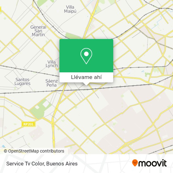 Mapa de Service Tv Color