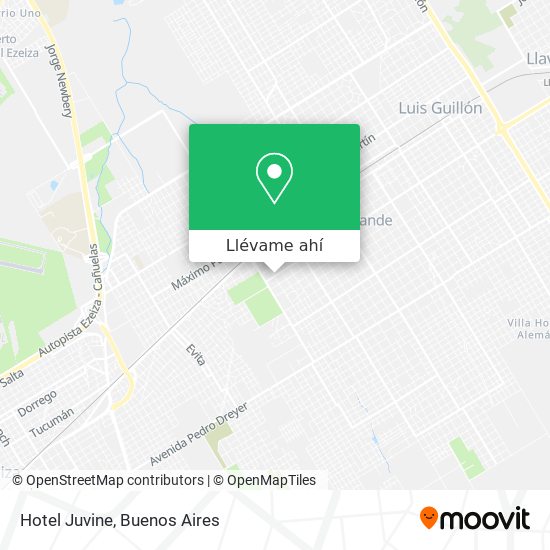 Mapa de Hotel Juvine