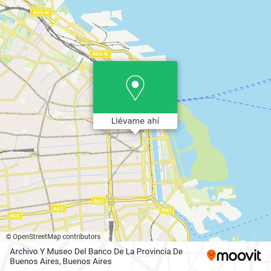 Mapa de Archivo Y Museo Del Banco De La Provincia De Buenos Aires