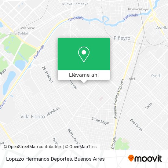 Mapa de Lopizzo Hermanos Deportes