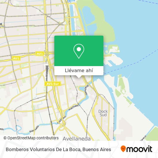 Mapa de Bomberos Voluntarios De La Boca