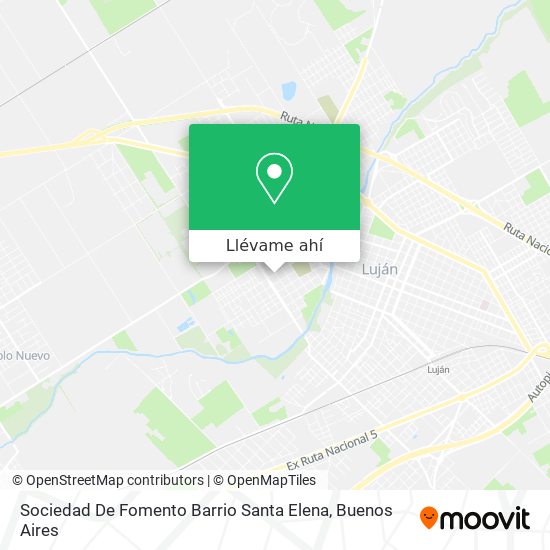 Mapa de Sociedad De Fomento Barrio Santa Elena