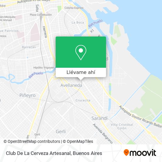 Mapa de Club De La Cerveza Artesanal