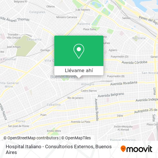 Mapa de Hospital Italiano - Consultorios Externos