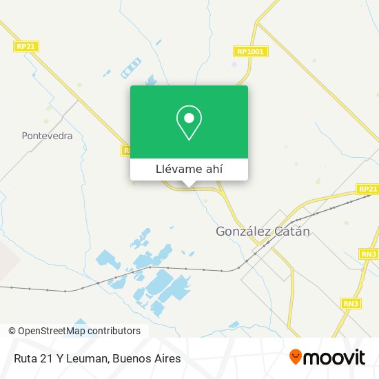 Mapa de Ruta 21 Y Leuman